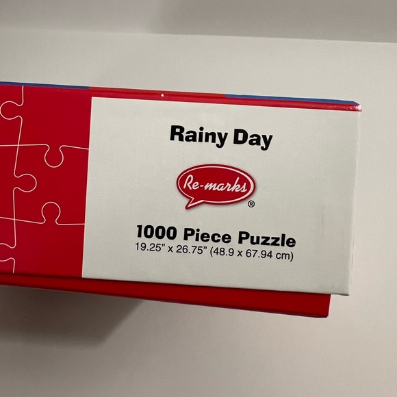 Re-Marks 1000 Piece Rainy Day Umbrella Jigsaw Puzzle 19.25" x 26.75" - Picture 9 of 11